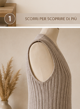 Carica l'immagine nel visualizzatore di Gallery, CONVERGENZE – Gilet all'uncinetto | Pattern PDF