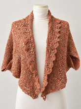 Carica l'immagine nel visualizzatore di Gallery, INCRESPATURE– Cardigan Scaldaspalle all'uncinetto | Pattern PDF