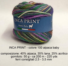 Carica l'immagine nel visualizzatore di Gallery, Filatura di Crosa INCA PRINT - alpaca baby