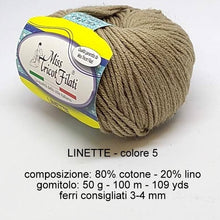 Carica l'immagine nel visualizzatore di Gallery, Miss Tricot Filati LINETTE