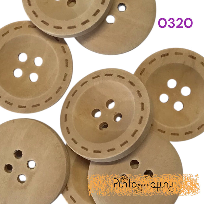 Bottoni in legno - cod 0320