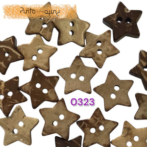 Bottoni Cocco Stella - cod. 0323