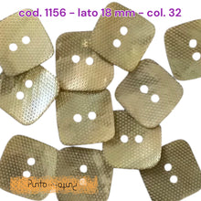 Carica l'immagine nel visualizzatore di Gallery, Bottoni Poliestere - cod 1156 quadrato
