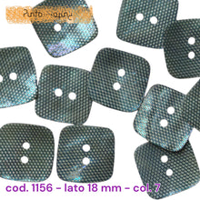 Carica l'immagine nel visualizzatore di Gallery, Bottoni Poliestere - cod 1156 quadrato

