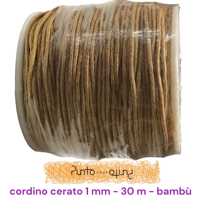 Cordino Cerato Cotone 1 mm 30 metri