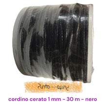 Carica l&#39;immagine nel visualizzatore di Gallery, Cordino Cerato Cotone 1 mm 30 metri
