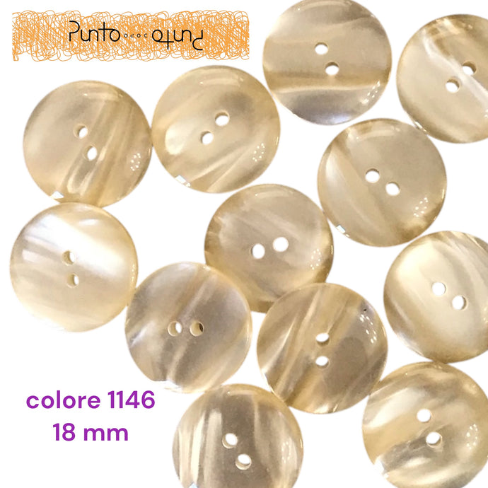 Bottoni Setacril Poliestere - 18 mm - cod 1576