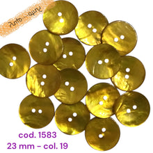 Carica l'immagine nel visualizzatore di Gallery, Bottone Madreperla Colorata Shine - cod 1583 - 23 mm
