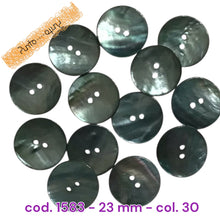 Carica l'immagine nel visualizzatore di Gallery, Bottone Madreperla Colorata Shine - cod 1583 - 23 mm
