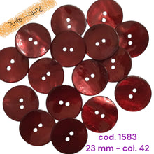 Carica l'immagine nel visualizzatore di Gallery, Bottone Madreperla Colorata Shine - cod 1583 - 23 mm
