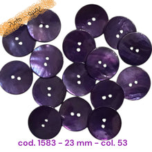 Carica l'immagine nel visualizzatore di Gallery, Bottone Madreperla Colorata Shine - cod 1583 - 23 mm
