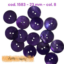 Carica l'immagine nel visualizzatore di Gallery, Bottone Madreperla Colorata Shine - cod 1583 - 23 mm
