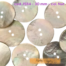 Carica l'immagine nel visualizzatore di Gallery, Bottone Madreperla Colorata Shine - cod 1584 - 30 mm
