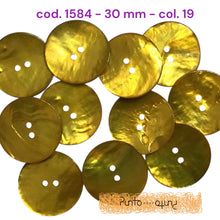 Carica l'immagine nel visualizzatore di Gallery, Bottone Madreperla Colorata Shine - cod 1584 - 30 mm
