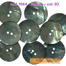 Carica l'immagine nel visualizzatore di Gallery, Bottone Madreperla Colorata Shine - cod 1584 - 30 mm
