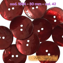 Carica l'immagine nel visualizzatore di Gallery, Bottone Madreperla Colorata Shine - cod 1584 - 30 mm
