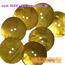 Carica l'immagine nel visualizzatore di Gallery, Bottone Madreperla Colorata Shine - cod 1585 - 34 mm
