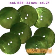 Carica l'immagine nel visualizzatore di Gallery, Bottone Madreperla Colorata Shine - cod 1585 - 34 mm
