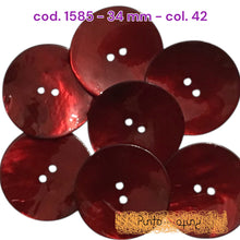 Carica l'immagine nel visualizzatore di Gallery, Bottone Madreperla Colorata Shine - cod 1585 - 34 mm
