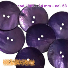 Carica l'immagine nel visualizzatore di Gallery, Bottone Madreperla Colorata Shine - cod 1585 - 34 mm
