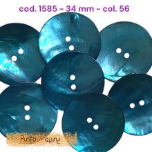 Carica l'immagine nel visualizzatore di Gallery, Bottone Madreperla Colorata Shine - cod 1585 - 34 mm
