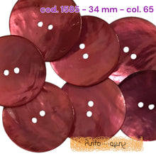 Carica l'immagine nel visualizzatore di Gallery, Bottone Madreperla Colorata Shine - cod 1585 - 34 mm
