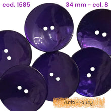Carica l'immagine nel visualizzatore di Gallery, Bottone Madreperla Colorata Shine - cod 1585 - 34 mm
