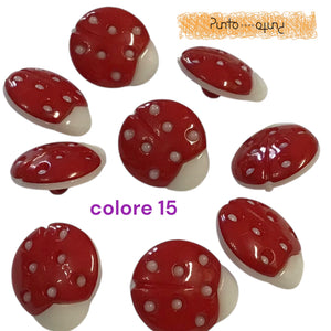 bottoni coccinella in nylon - cod 1834