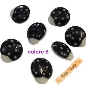 bottoni coccinella in nylon - cod 1834