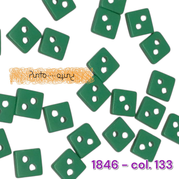 Bottoni in poliestere forma quadrata - 11 mm - cod. 1846
