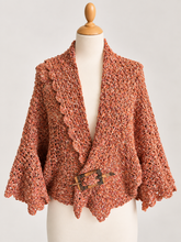 Carica l'immagine nel visualizzatore di Gallery, INCRESPATURE– Cardigan Scaldaspalle all'uncinetto | Pattern PDF
