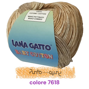 Lana Gatto BABY COTTON STAMPATO