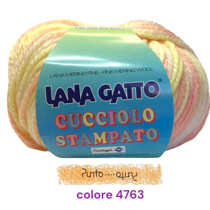 Lana Gatto CUCCIOLO STAMPATO
