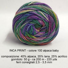 Carica l&#39;immagine nel visualizzatore di Gallery, Filatura di Crosa INCA PRINT - alpaca baby
