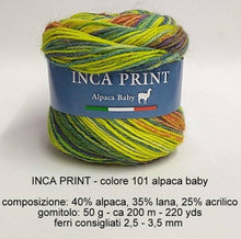 Carica l&#39;immagine nel visualizzatore di Gallery, Filatura di Crosa INCA PRINT - alpaca baby
