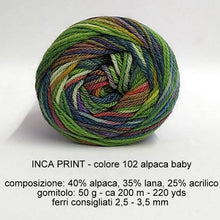 Carica l&#39;immagine nel visualizzatore di Gallery, Filatura di Crosa INCA PRINT - alpaca baby
