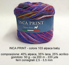 Carica l&#39;immagine nel visualizzatore di Gallery, Filatura di Crosa INCA PRINT - alpaca baby

