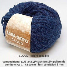 Carica l&#39;immagine nel visualizzatore di Gallery, Lana Gatto CLOUD
