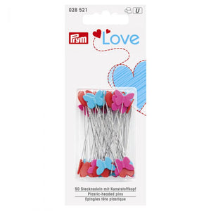 Prym Spilli con perno di plastica  a forma di Cuore e di Farfalla